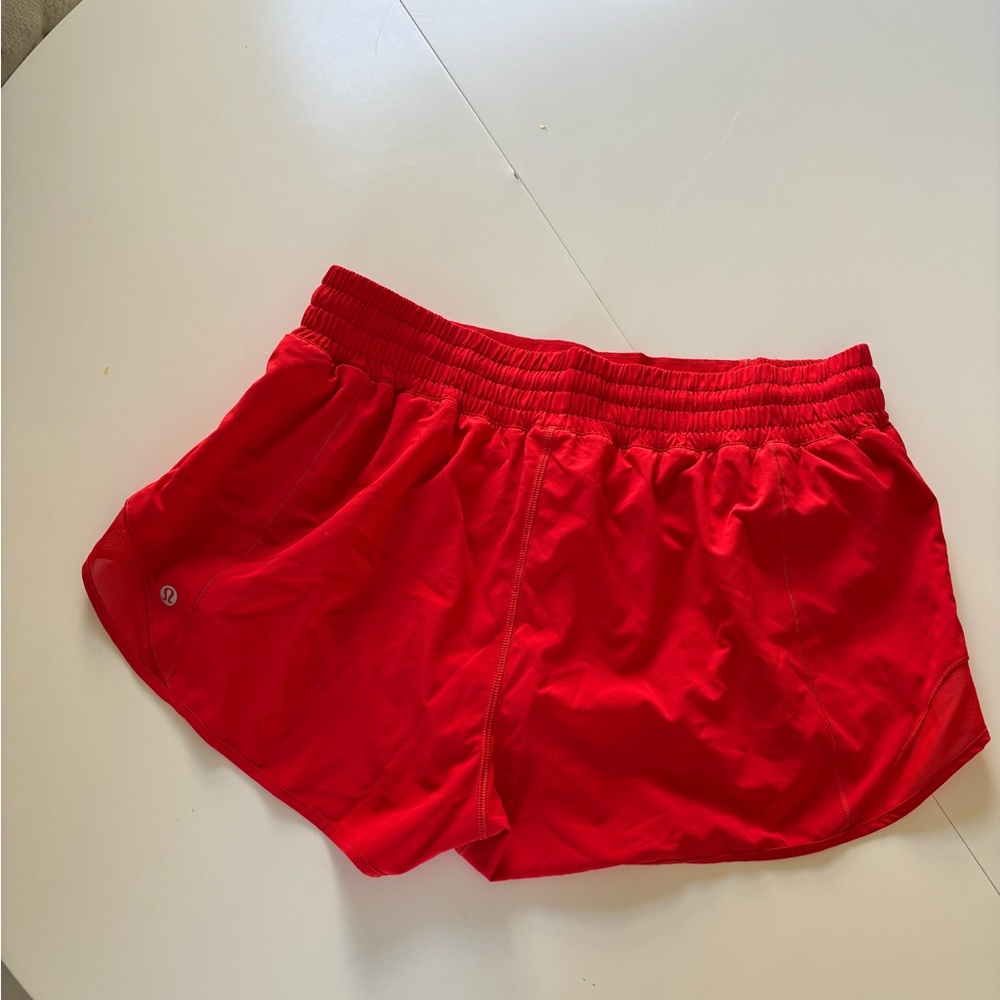 Women's Red Athletic Shorts